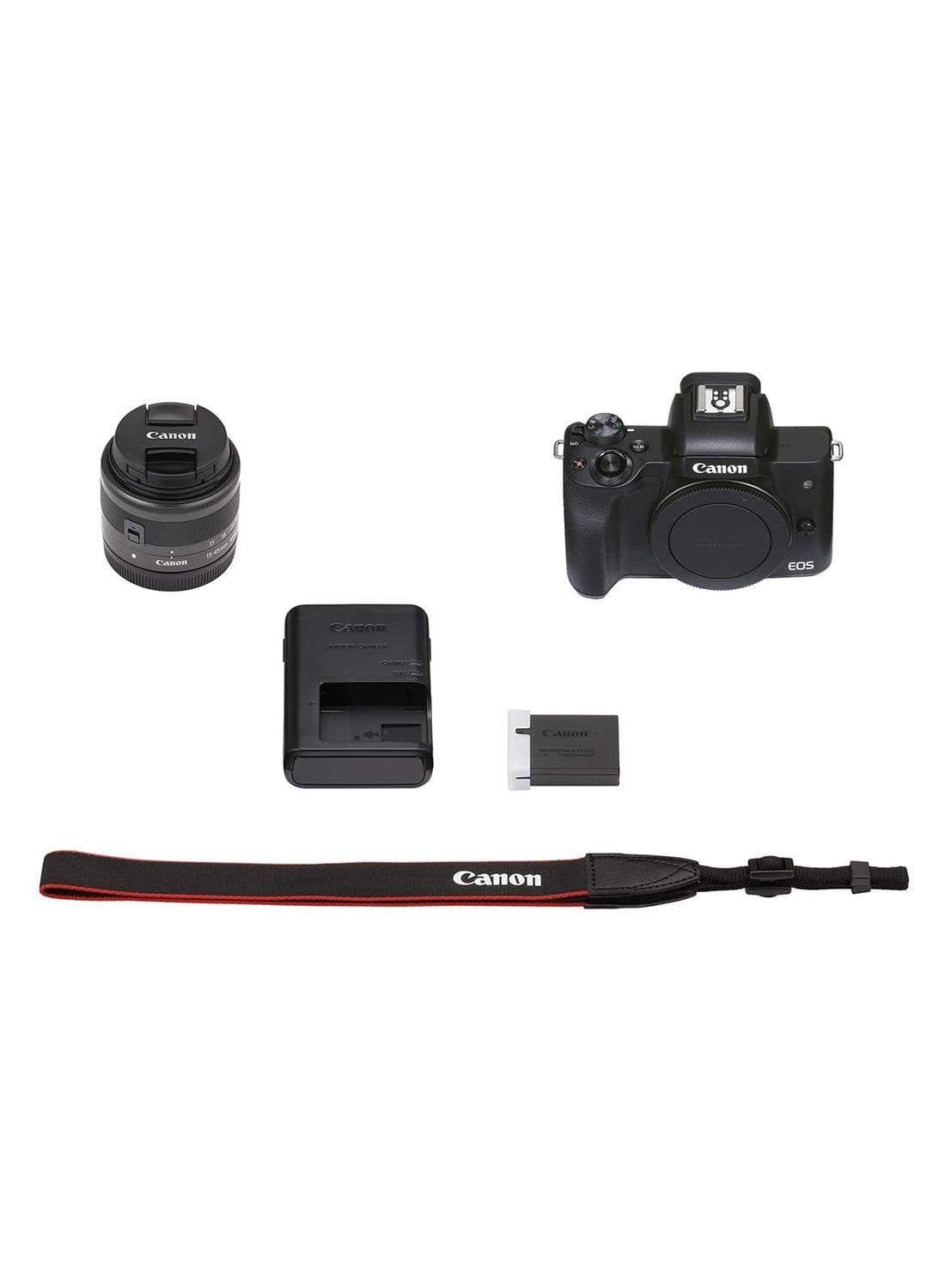 EOS M50 Mark II Mirrorless Digital Camera With 15-45mm Lens Black