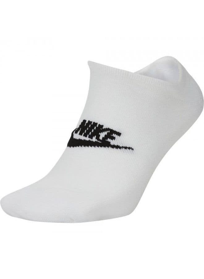 NSW Everyday Essentials No-Show Socks (Pack of 3) White/Black