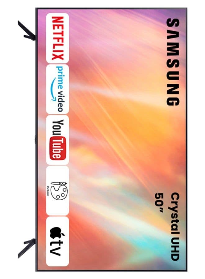 50-Inch Crystal UHD Crystal Processor 4K Flat Smart Tv UA50AU7000UXZN / UA50AU7000UXEG Titan Grey